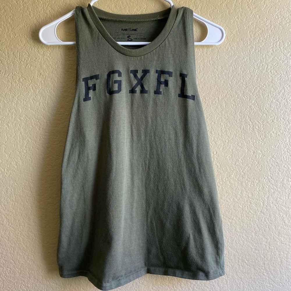 Flag Nor Fail Olive Tank